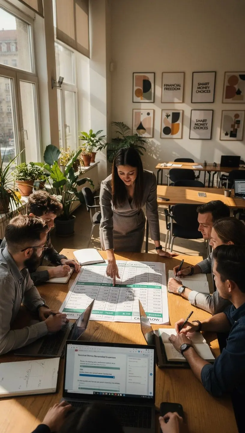 Nyomtatott pénzügyi napló könyv, amely segíti a készpénzforgalom nyomon követését és kezelését.